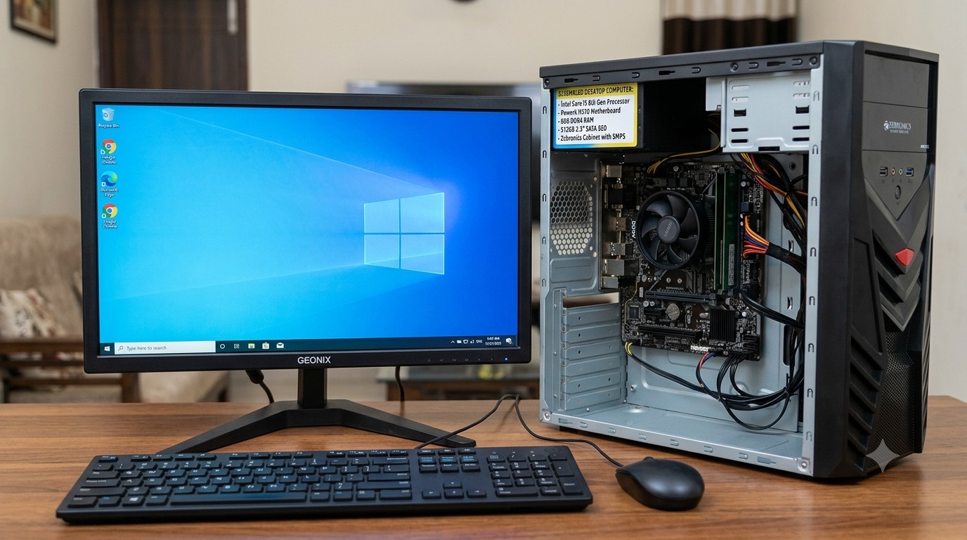Rental Desktop PC – Intel Core i5 8th Gen |16GB RAM | 256 GB SSD | 19" Monitor