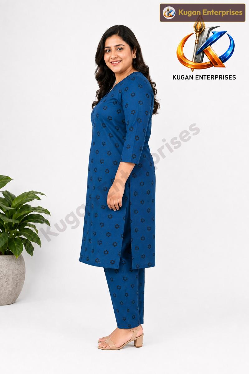 Petrol Blue Everyday Comfort Kurta Set